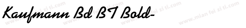 Kaufmann Bd BT Bold字体转换